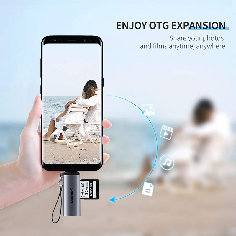 USB-C ra SD/TF đọc thẻ UGREEN 50704