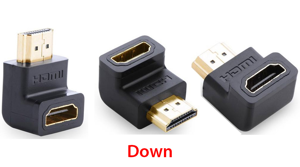 Đầu HDMI bẻ góc 90 độ Down và Up Ugreen 20109 | 20110, Cáp HDMI phụ kiện điện tử - Phụ Kiện Điện Tử Việt Nam