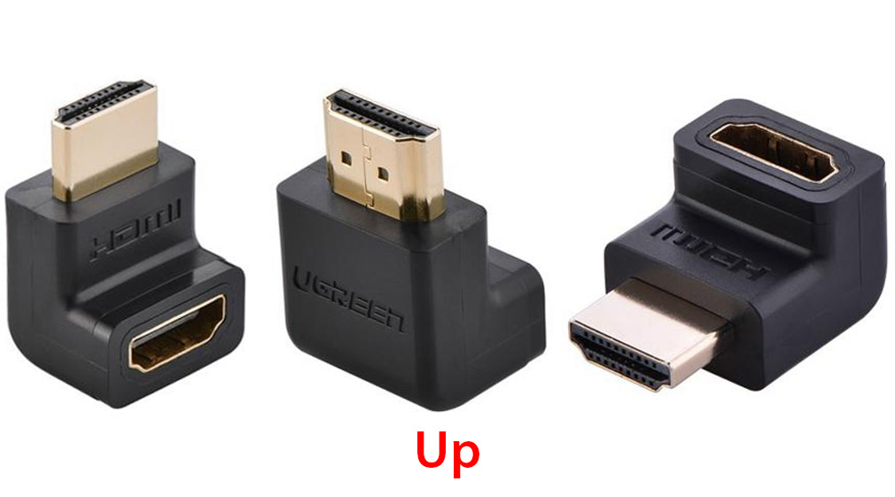 Đầu HDMI bẻ góc 90 độ Down và Up Ugreen 20109 | 20110, Cáp HDMI phụ kiện điện tử - Phụ Kiện Điện Tử Việt Nam