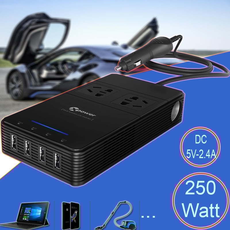 tau sac 12v sang 220v và usb dc5v xpower