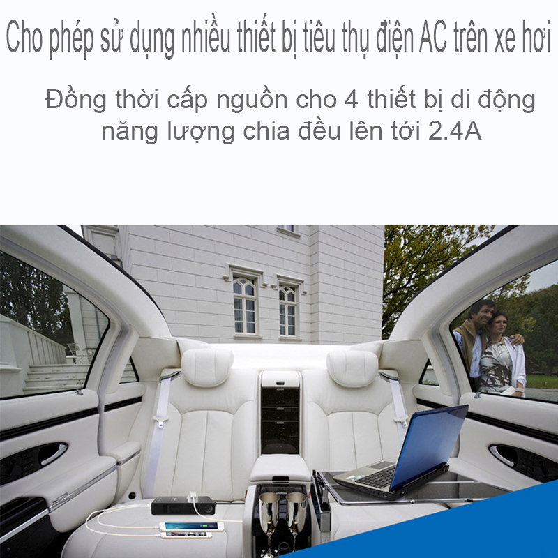 tau chuyen nguon 12v sang 220v de tren xe hoi