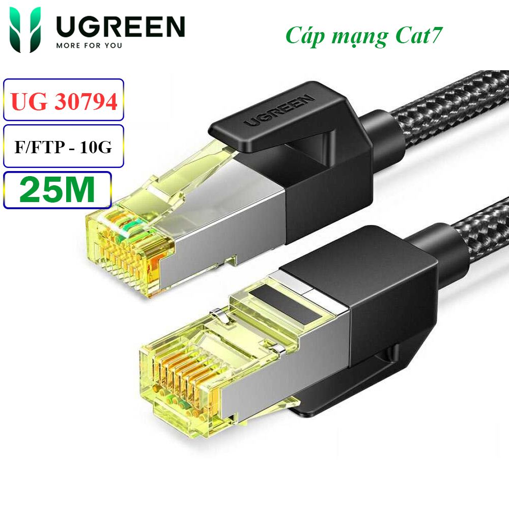 Cáp mạng F/FTP Cat7 Ugreen tốc độ 10Gbps NW150 30794 - Phụ Kiện Điện Tử Việt Nam