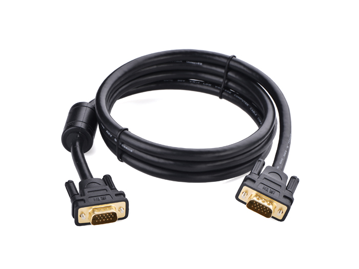 Cáp VGA UGREEN chuẩn 3C+6 3C+9 đầu cáp mạ vàng, cáp tròn 1.5M 3M 5M 8M 10M 12M 15M 20M 30M - Phụ Kiện Điện Tử Việt Nam