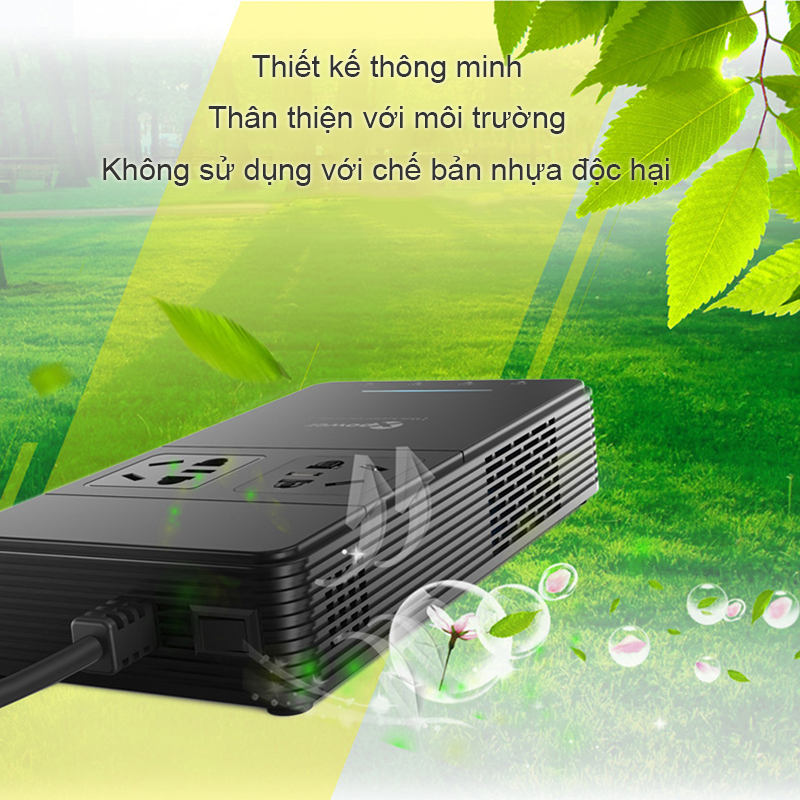 tau chuyen nguon 12v sang 220v de tren xe hoi