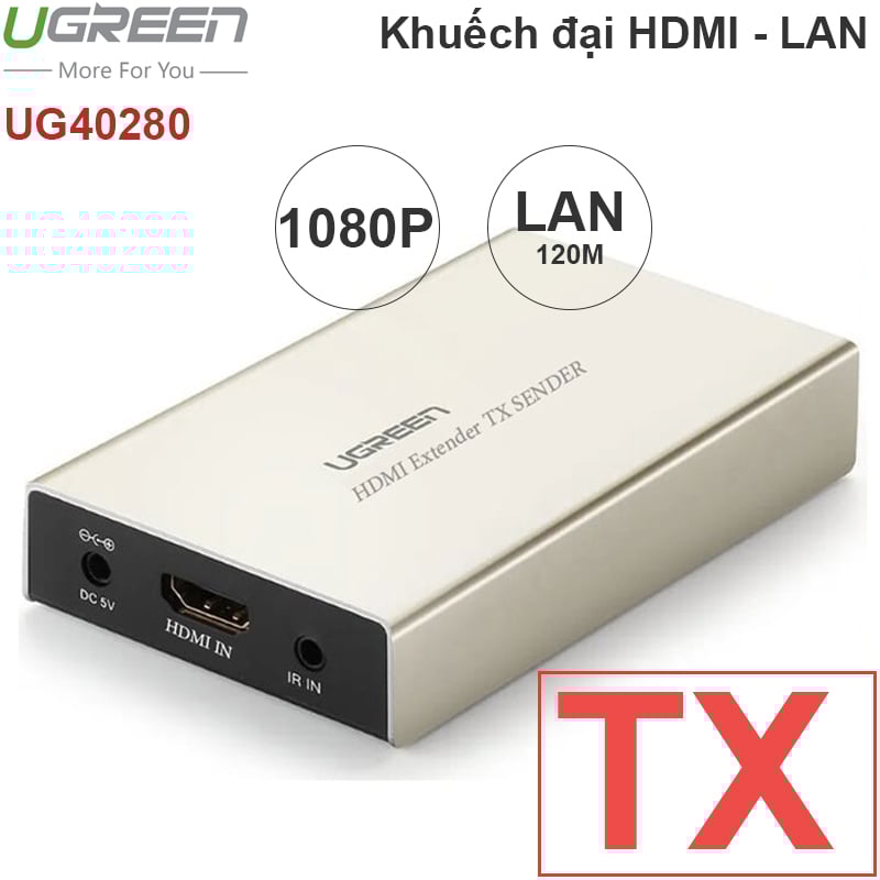 khuech dai hdmi qua cap mang ugreen
