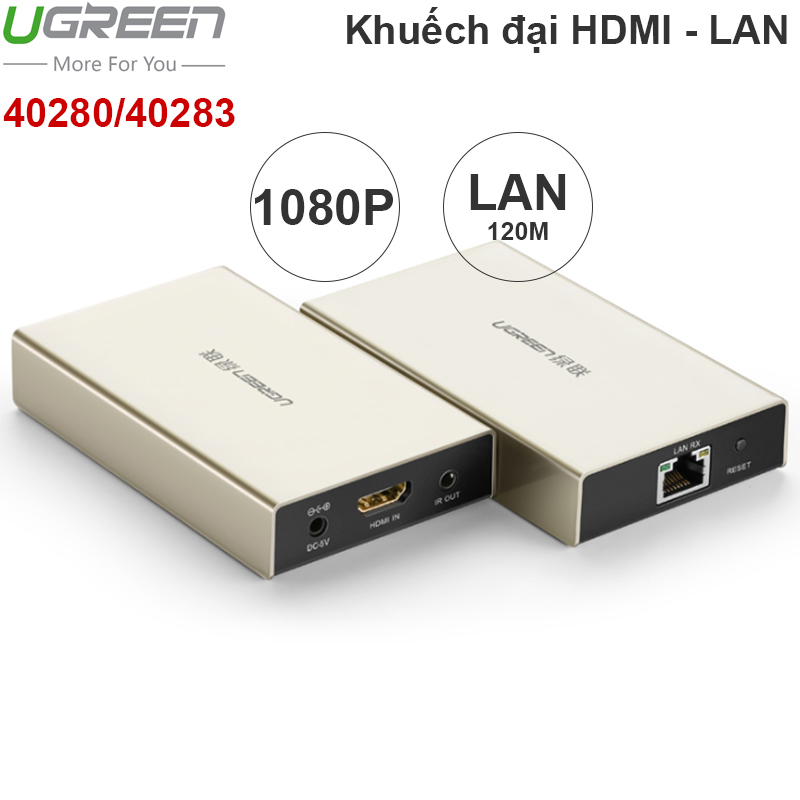 khuech dai hdmi qua cap mang ugreen