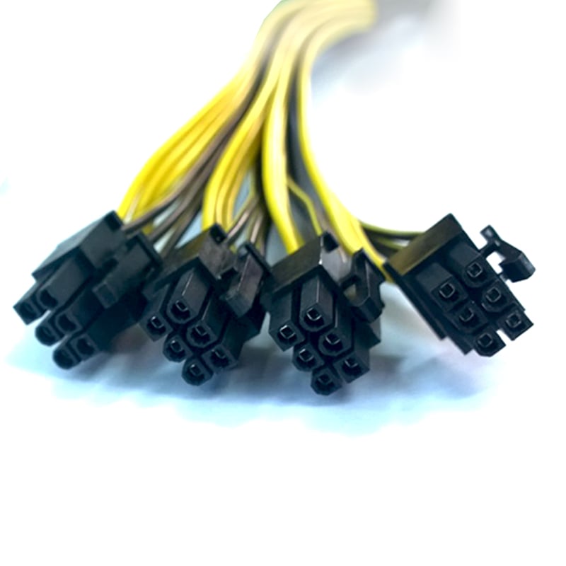 cap nguon 6 pin am ra 4 dau 6 pin duong cho 4 vga card