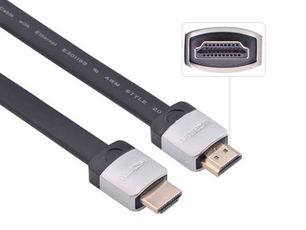Dây cáp 2 đầu HDMI bọc kẽm V1.4 4K30Hz dẹt mỏng Ugreen 1M 1.5M 2M 3M 5M 8M 10M - Phụ Kiện Điện Tử Việt Nam
