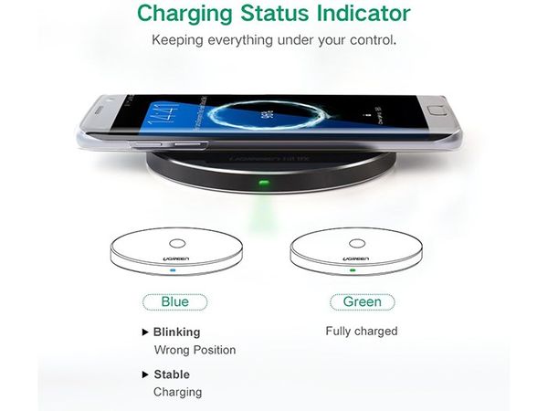 Sạc không dây Quick Charge 2.0 cho điện thoại SamSung Note 5 S6 S7 Ugreen 30570 - Phụ Kiện Điện Tử Việt Nam