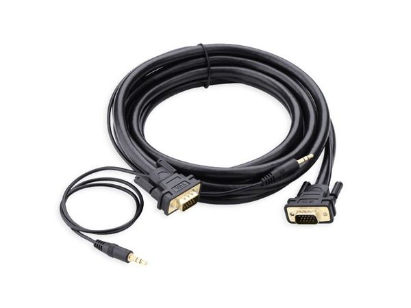 Dây cáp VGA 3+9 liền Audio 3.5mm 2M | 3M | 5M hỗ trợ âm thanh 2 kênh full HD 1080P chính hãng UGREEN - Phụ Kiện Điện Tử Việt Nam