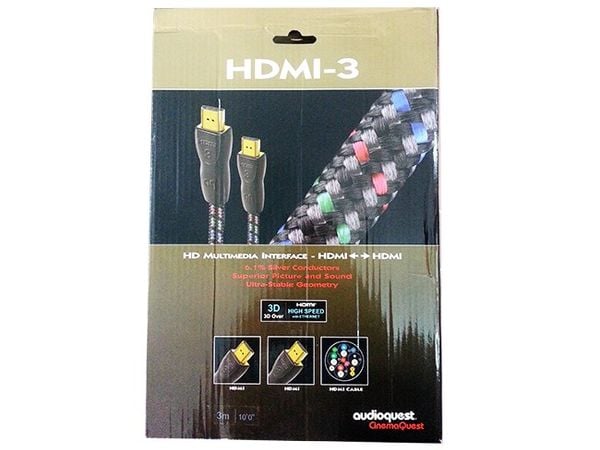 Cáp HDMI 1m Audioquest HDMI-3 có chức năng chống nhiễu, hỗ trợ full HD1080p, đầu mạ vàng 24K - Phụ Kiện Điện Tử Việt Nam