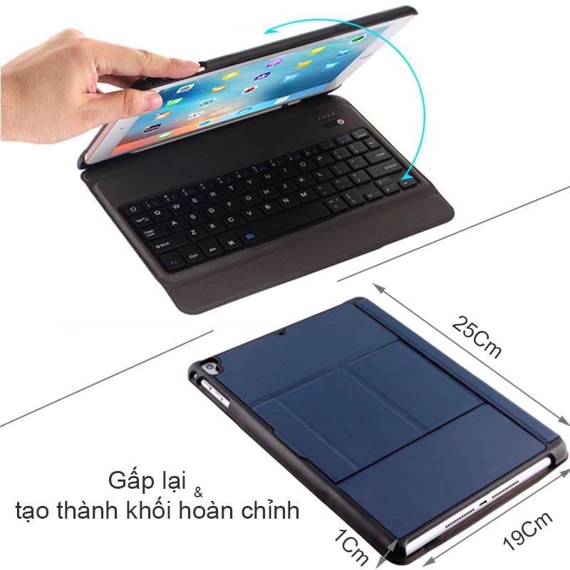 ban phim bluetooth co bao da cho ipad air ipad air 2 ipad new 2018 9.7 inches