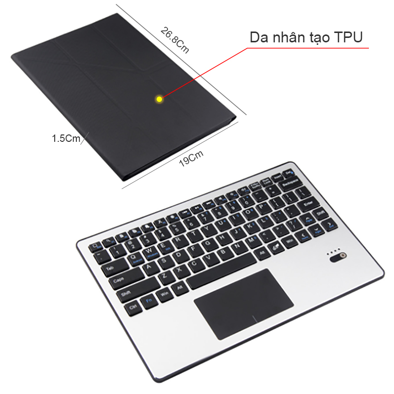 ban phim khong day bluetooth cho may tinh bang 9.7 den 10.1 inches
