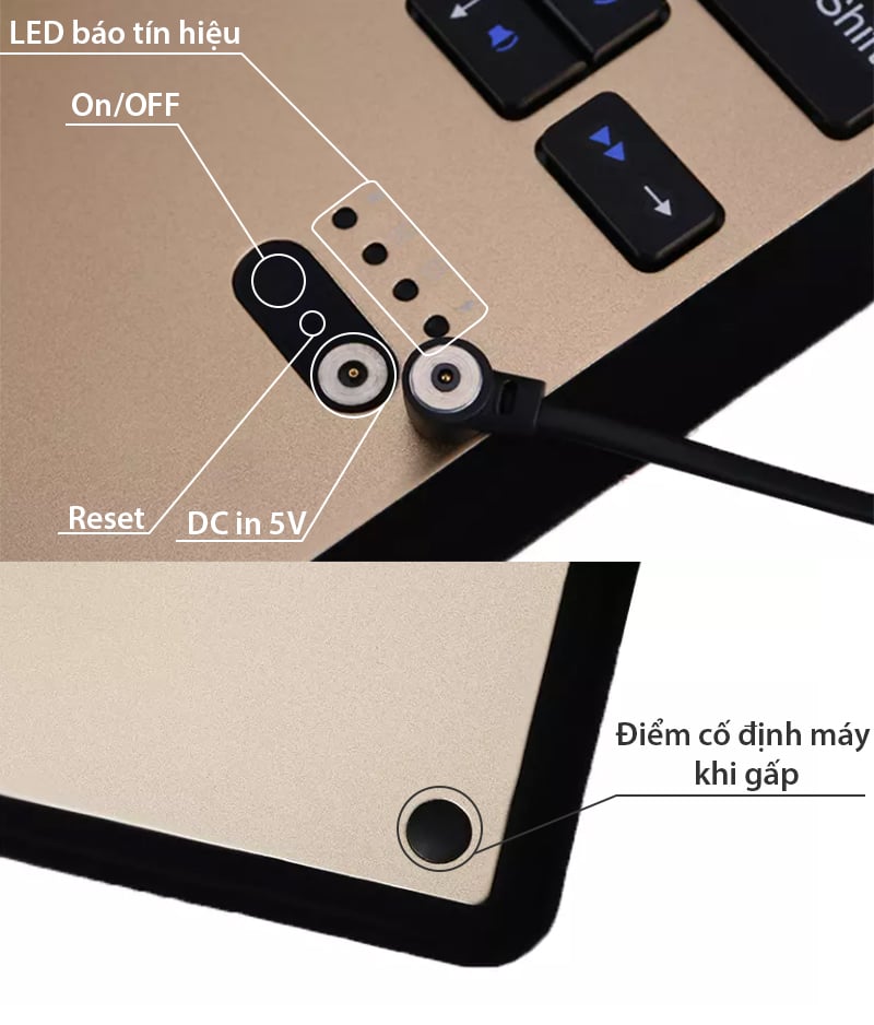 ban phim bluetooth cho surface 3 10.5 inches
