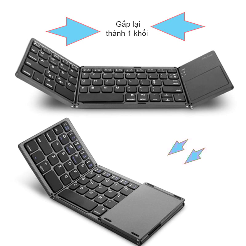 ban phim khong day bluetooth cho laptop/pc/smartphone/tab bow co re chuot