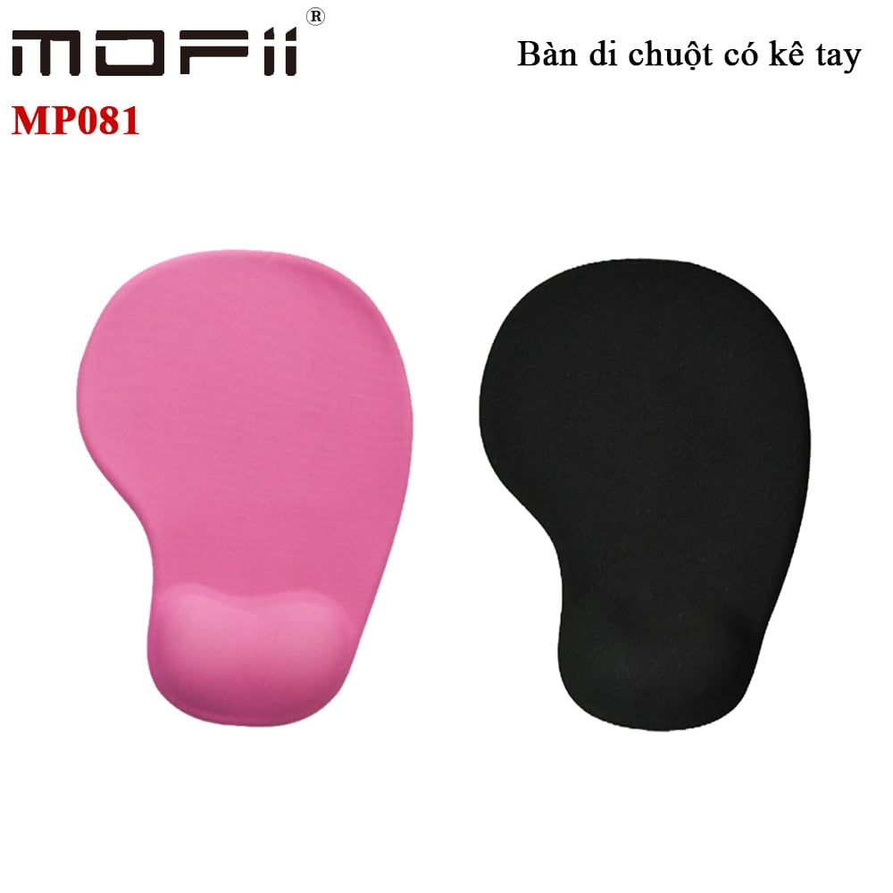 Tấm lót chuột có kê tay màu hồng màu đen chính hãng Mofii MP081