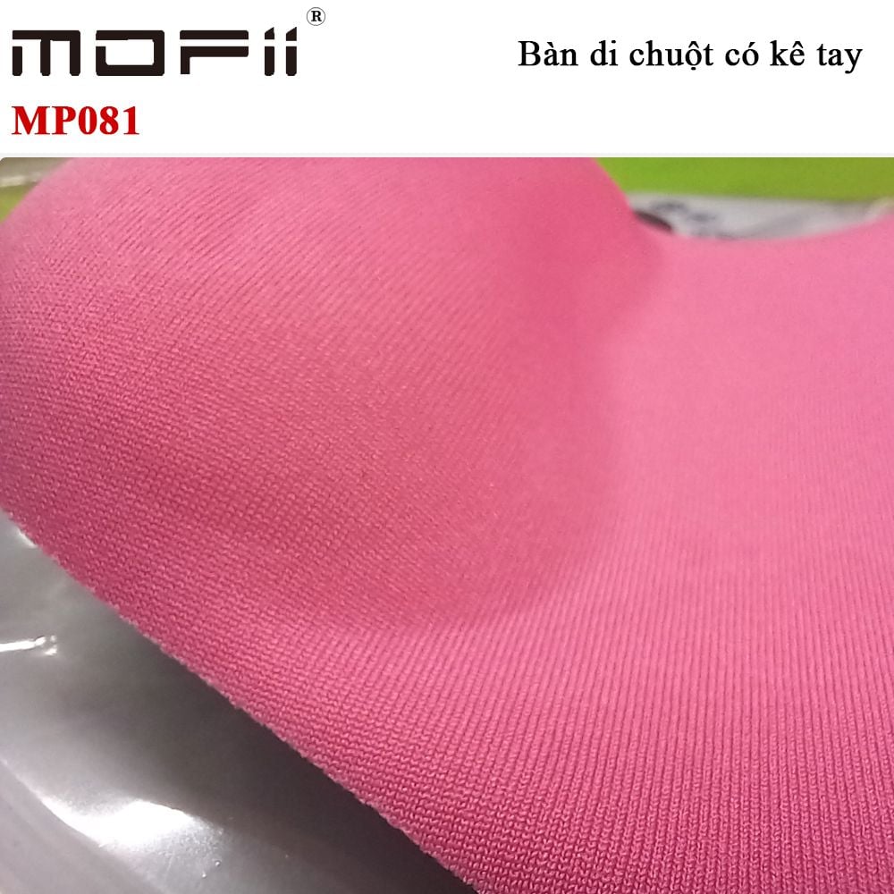 Tấm lót chuột có kê tay màu hồng màu đen chính hãng Mofii MP081