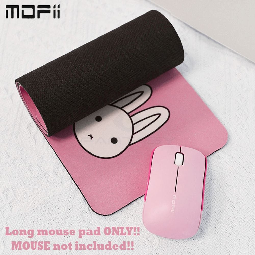 Tấm lót chuột khổ to mofii MP083 hình thỏ dễ thương màu hồng và màu trà sữa
