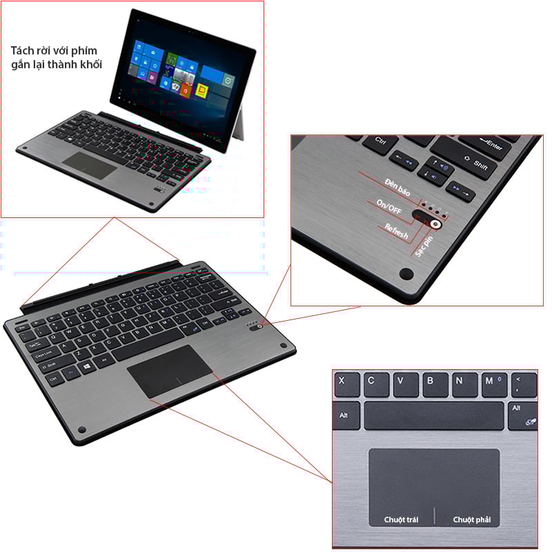 ban phim bluetooth cho surface pro