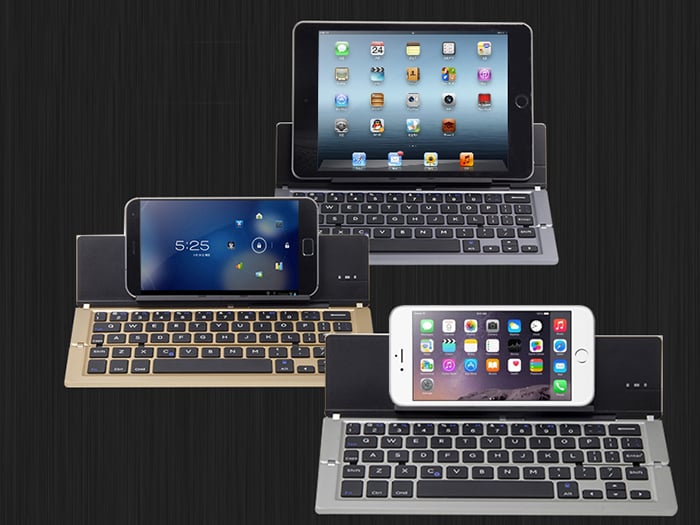 Bàn phím Bluetooth dạng gập cho iPhone iPad Android OS Window - Phụ Kiện Điện Tử Việt Nam