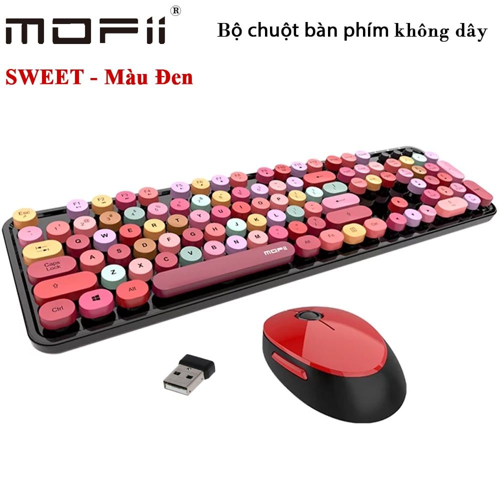Giới thiệu bộ bàn phím chuột không dây Sweet chính hãng mofii
