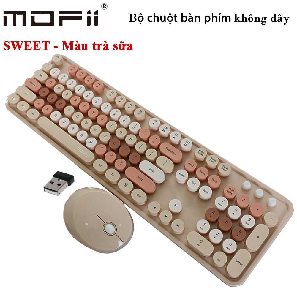 Giới thiệu bộ bàn phím chuột không dây Sweet chính hãng mofii