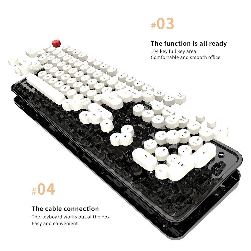Bàn phím giả cơ full size có dây Mofii Sweet SK623 - Wired keyboard