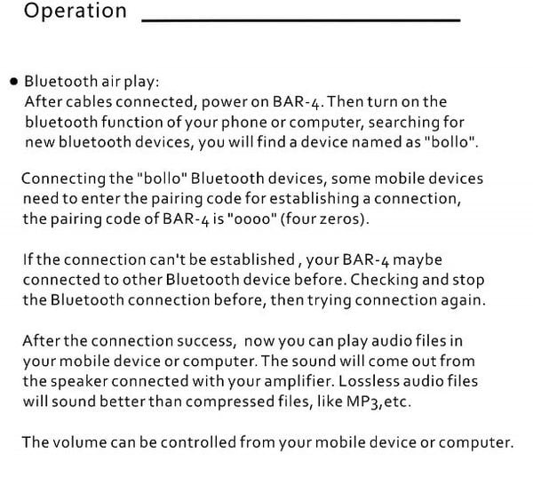 Đầu nhận Bluetooth cho loa, loa hi-end Bollo BAR IV - Phụ Kiện Điện Tử Việt Nam