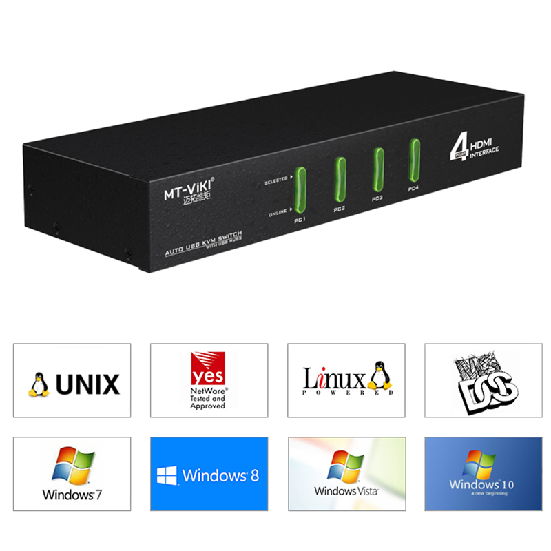 switch hdmi 4 port kvm hdmi mt-viki MT-0401HK
