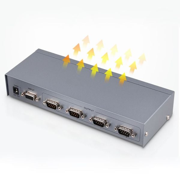 Bộ chia cổng RS232 1 ra 4 DTECH DT-5044 - Phụ Kiện Điện Tử Việt Nam