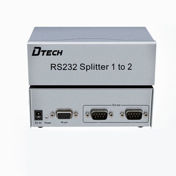 Bộ chia cổng RS232 1 ra 2 có cấp nguồn chính hãng DTECH DT-5047 - Phụ Kiện Điện Tử Việt Nam