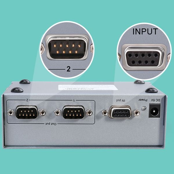 Bộ chia cổng RS232 1 ra 2 có cấp nguồn chính hãng DTECH DT-5047 - Phụ Kiện Điện Tử Việt Nam