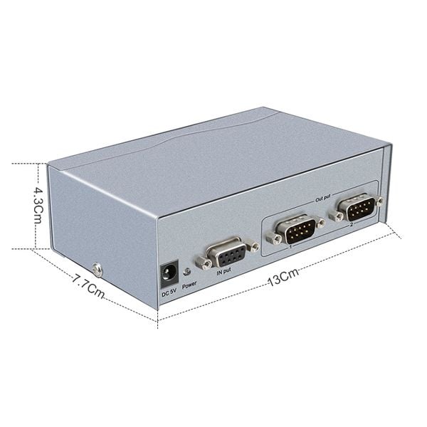 Bộ chia cổng RS232 1 ra 2 có cấp nguồn chính hãng DTECH DT-5047 - Phụ Kiện Điện Tử Việt Nam