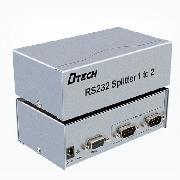 Bộ chia cổng RS232 1 ra 2 có cấp nguồn chính hãng DTECH DT-5047 - Phụ Kiện Điện Tử Việt Nam