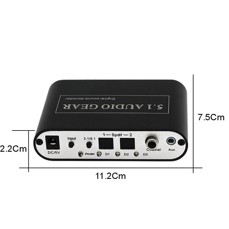 bo chuyen am thanh quang, coaxial sang dan loa 5.1