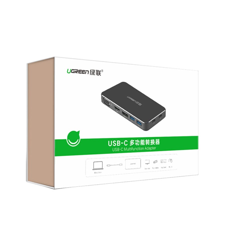 bo chuyen doi da nang displayport ra hdmi/vga/displayport UGREEN 40872