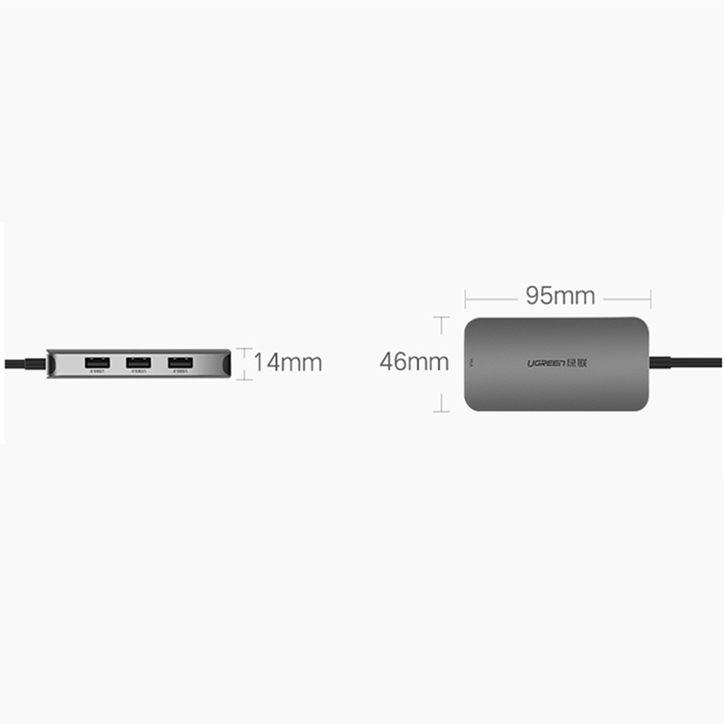 Bộ chuyển USB-C ra VGA + Hub 3*USB 3.0 + USB-C Power sạc UGREEN 50210 - Phụ Kiện Điện Tử Việt Nam