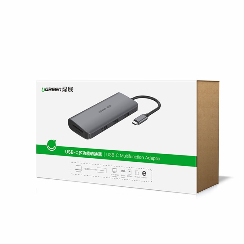 bo cap chuyen usb-c ra hdmi + vga 1 cong lan, 3 cong usb 3.0