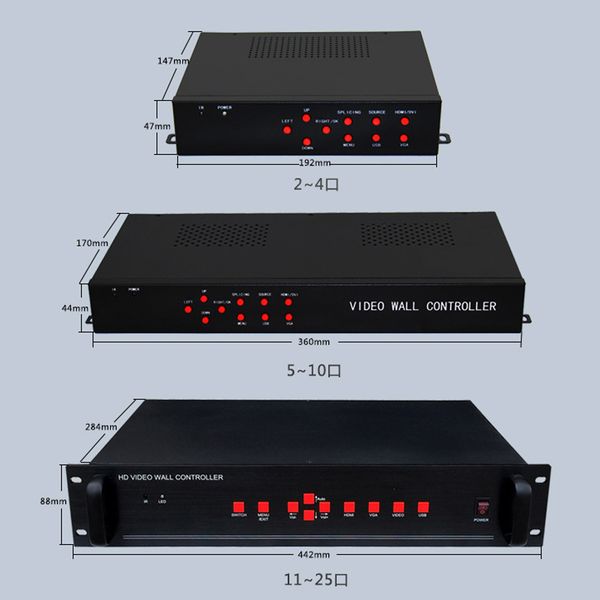 Bộ ghép màn hình HDMI 4/6/8/9/12 đến 24 cổng dùng cho màn hình LCD, máy chiếu - Phụ Kiện Điện Tử Việt Nam
