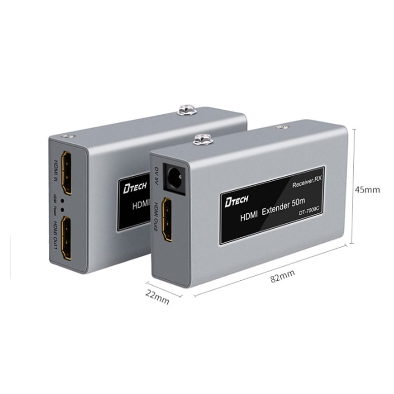 bo khuech dai hdmi qua day mang 50-60 met dtech dt-7009c