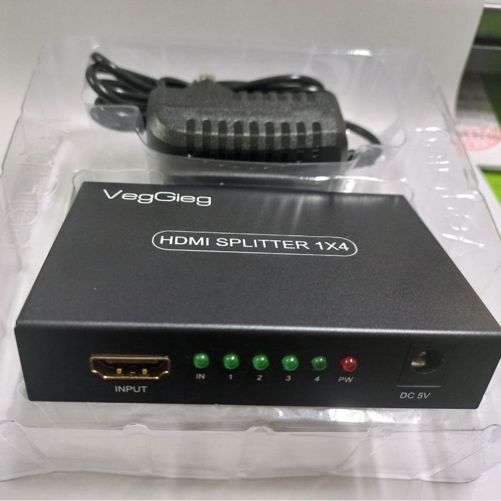 Bộ chia HDMI splitter V1.4 4 port 4K30Hz 3D Veggieg V-HD07 - Phụ Kiện Điện Tử Việt Nam