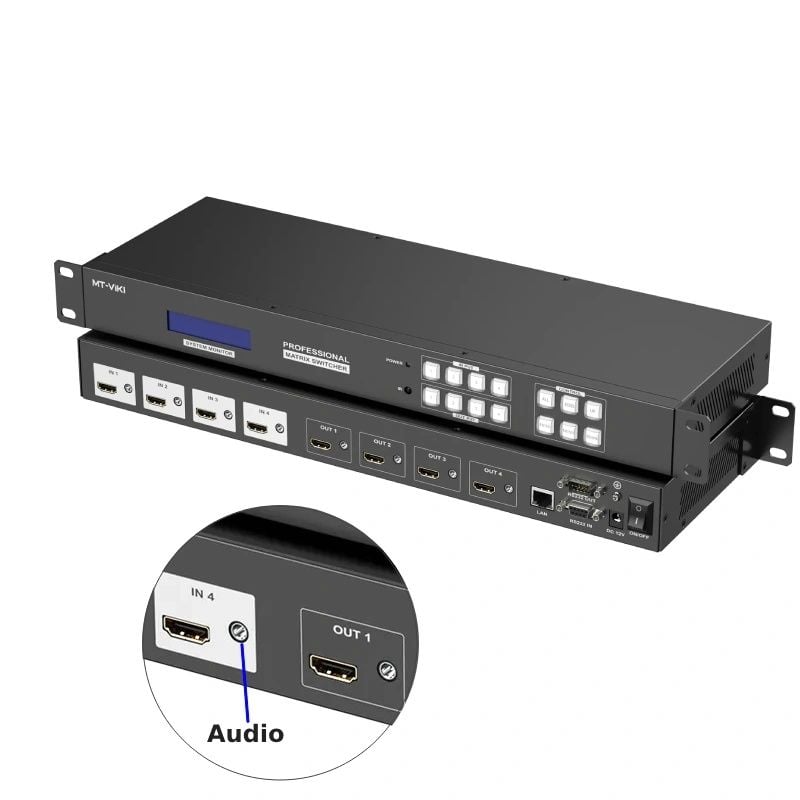 Bộ chia màn hình ma trận 4x4 hỡ trợ Multi View MT-Viki MT-HD44LH
