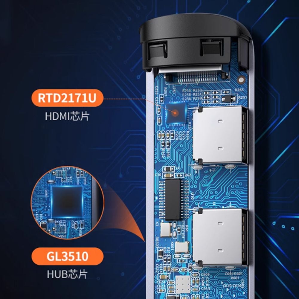 Bộ chia USB typeC ra HDMI 4K@30Hz và 4 cổng USB 3.0 chính hãng Ugreen 20197 - Phụ Kiện Điện Tử Việt Nam