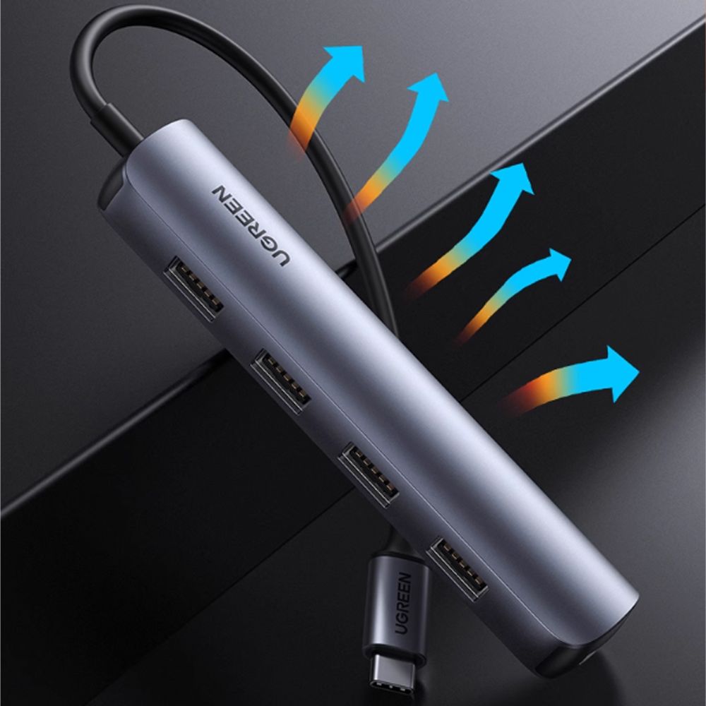 Bộ chia USB typeC ra HDMI 4K@30Hz và 4 cổng USB 3.0 chính hãng Ugreen 20197 - Phụ Kiện Điện Tử Việt Nam