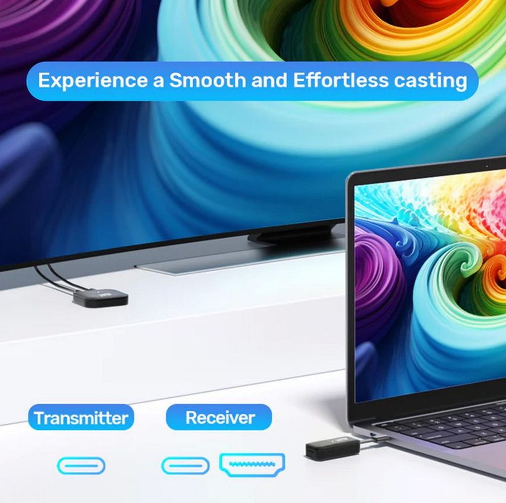 Bộ chuyển USB Type C ra HDMI không dây Unitek V1184A01 50M