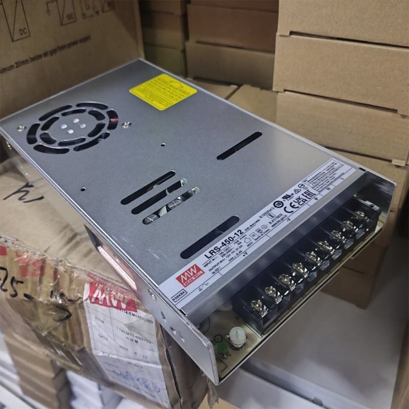 NGUỒN LED DC 12V-37.5A 450W MEANWELL LRS-450-12 - Phụ Kiện Điện Tử Việt Nam