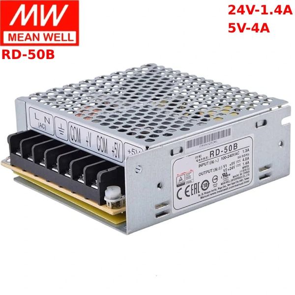 Bộ nguồn tổ ong 2 trong 1 Meanwell RD-50B 24v-1.4A , 5V-4A - Phụ Kiện Điện Tử Việt Nam