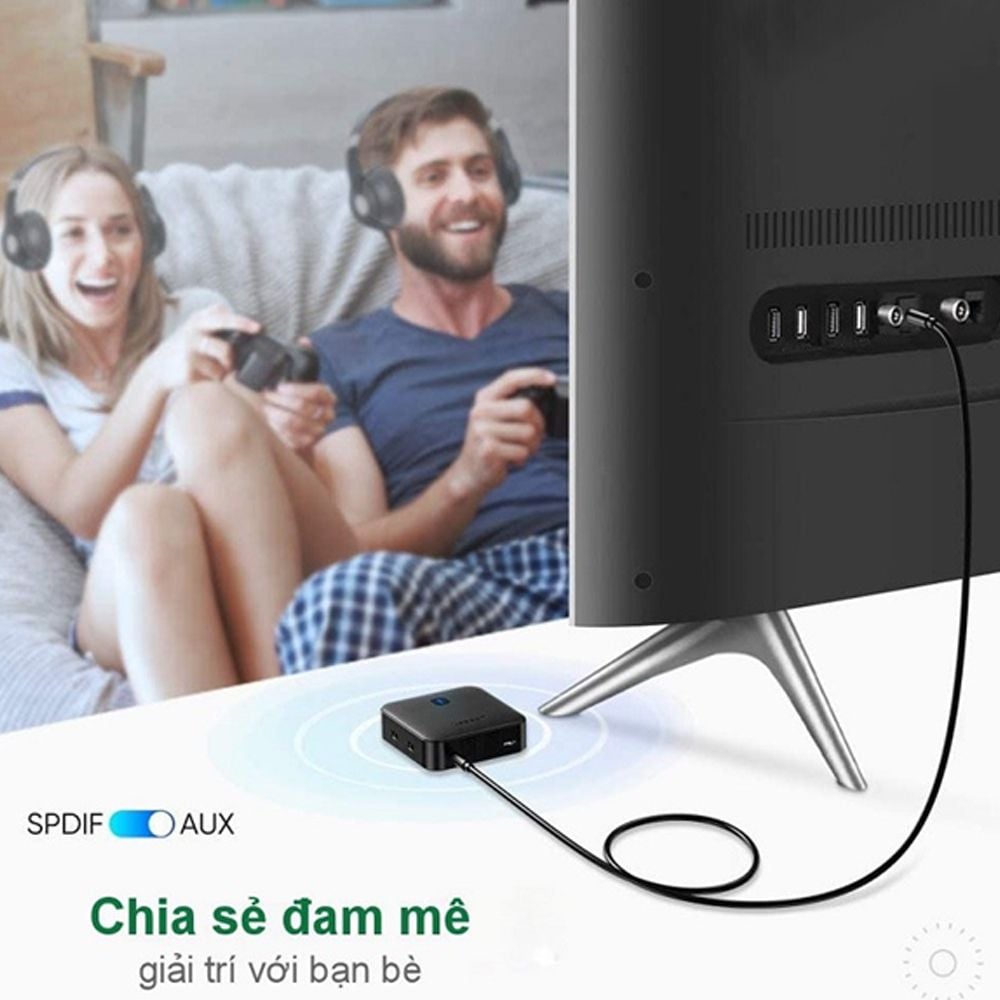 Bộ nhận và phát Bluetooth 5.0 hỗ trợ SPDIF Optical và APTX UGREEN 70158 CM144 - Phụ Kiện Điện Tử Việt Nam