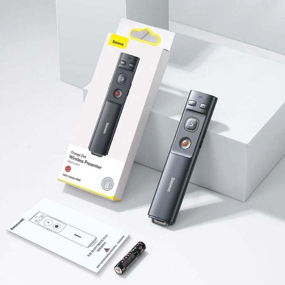 Bút trình chiếu tia lazer đèn màu đỏ chính hãng Baseus ACFYB-0G - Phụ Kiện Điện Tử Việt Nam