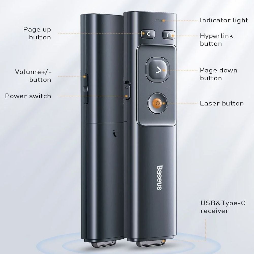 Bút trình chiếu tia laze xanh - Bút chỉ máy chiếu tia lazer đèn màu xanh pin sạc chính hãng Baseus WKCD010013 - Phụ Kiện Điện Tử Việt Nam